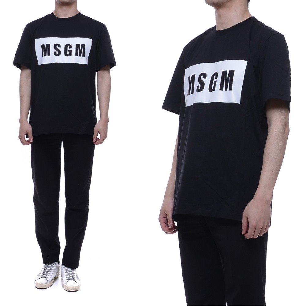 20SS Men's Box Logo Short Sleeve Tee (2840MM67_207098_99_20S)