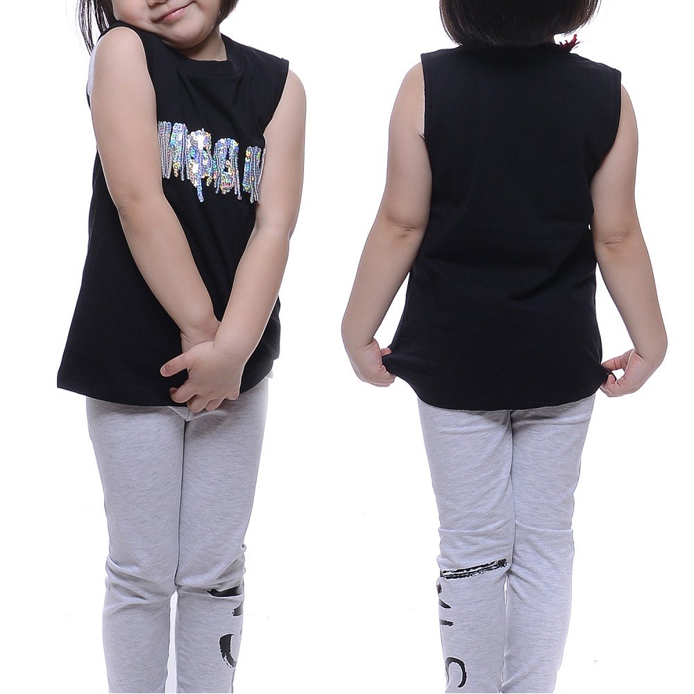 20SS MSGM 로고 스팽글 나시 티셔츠 (022472_110_20S)