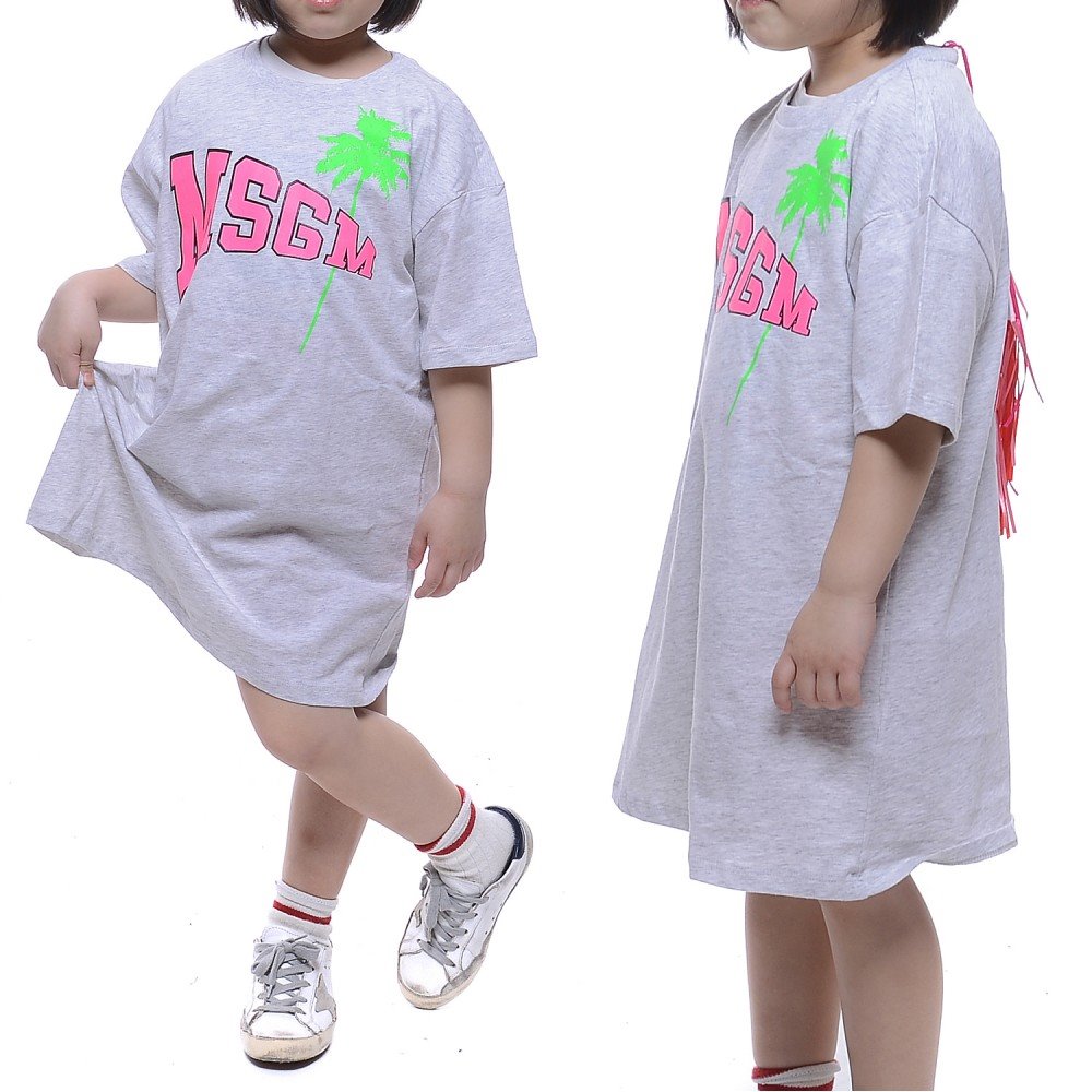 20SS MSGM 로고 프린트 원피스 (022077_101_20S)