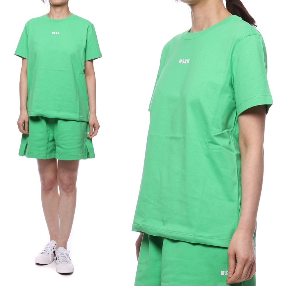 21SS 여성 마이크로 로고 반팔 티셔츠 (3041MDM100_217298_36_21S)
