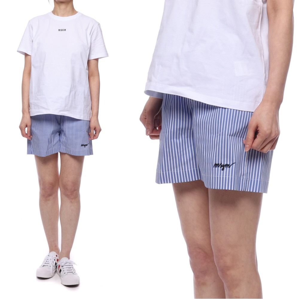 21SS 여성 스트라이프 반바지 (3041MDB05X_217107_85_21S)