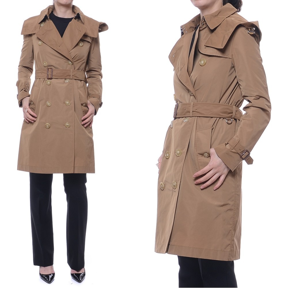 20FW 여성 태피터 트렌치코트 (8006112_CAMEL_20F)