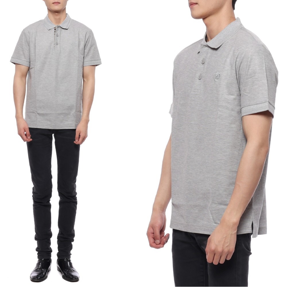 23SS 남성 피케 반팔티셔츠 (8052966 PALE GREY MELANGE 23S)