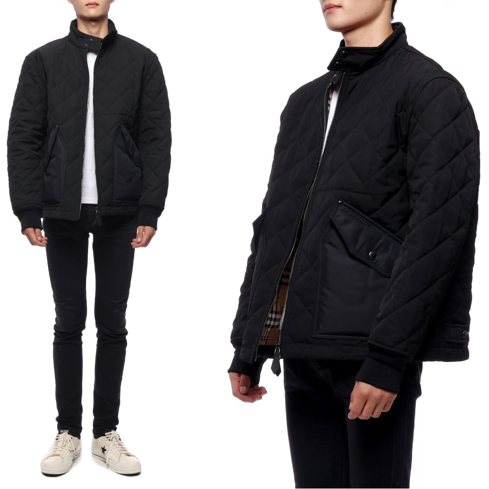 23FW 남성 다이아몬드 퀼팅 재킷 (8047934 BLACK 23F)