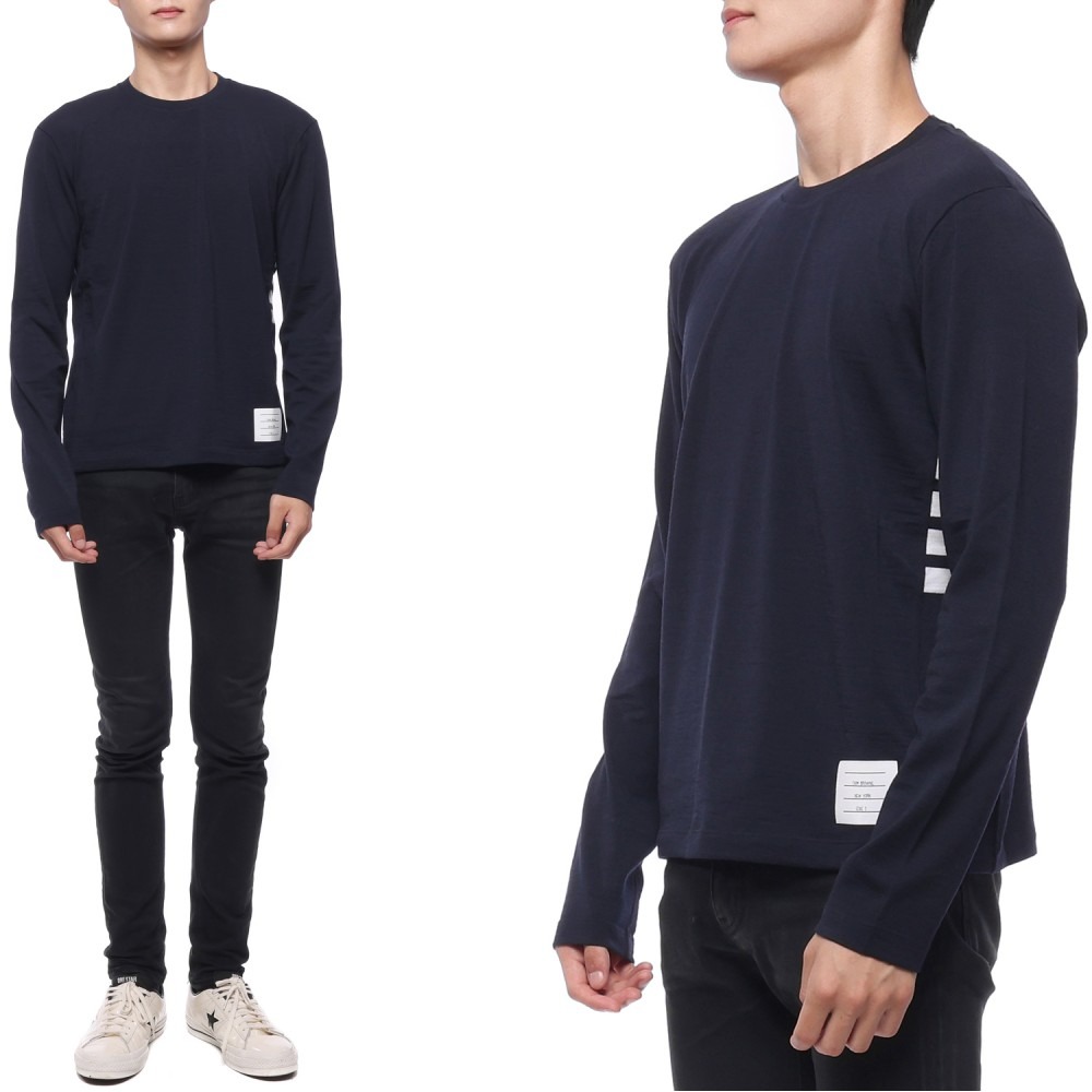 23FW 남성 로고 패치 울 니트 (MJS218A J0084 415 23F)
