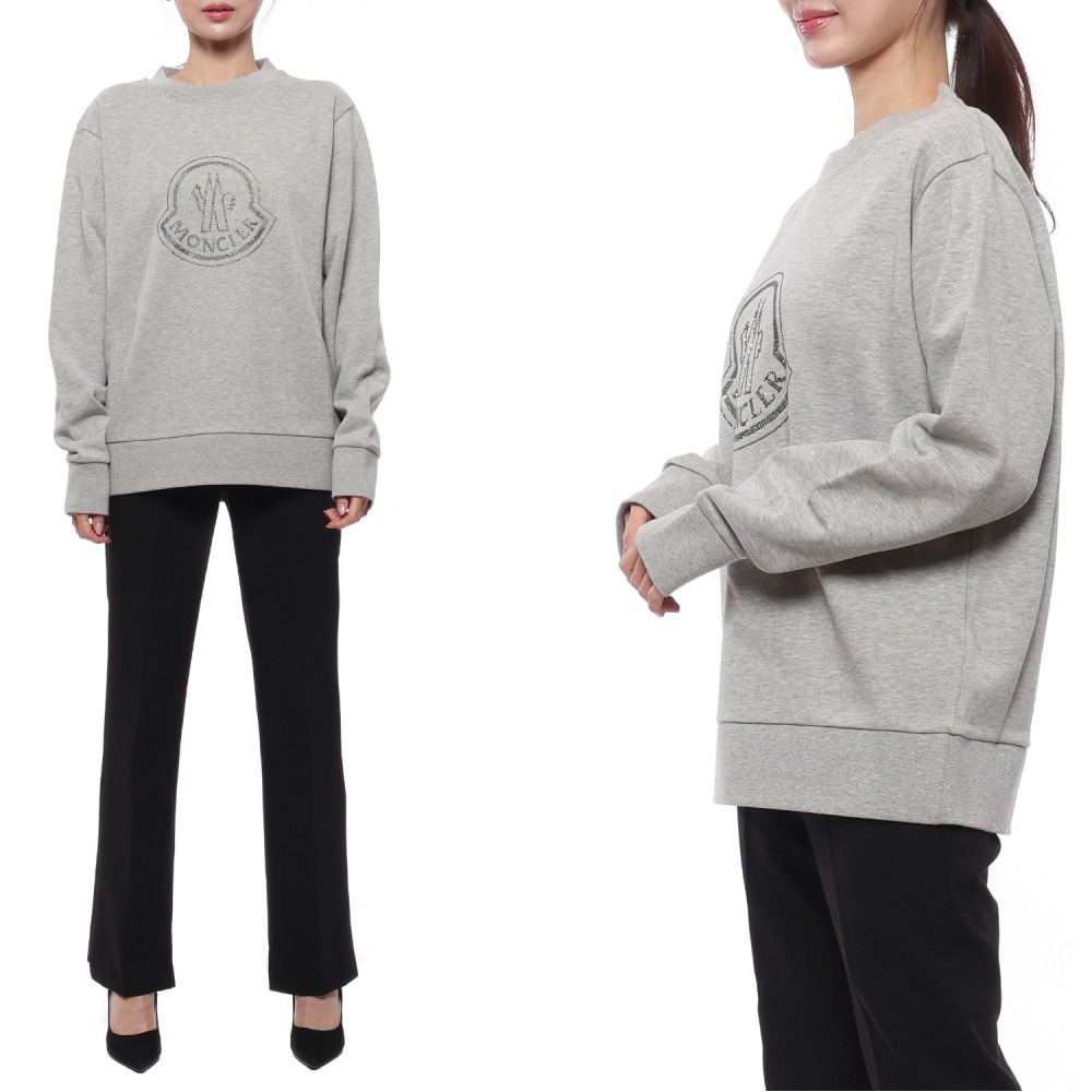 23FW 여성 크리스탈 로고 맨투맨 (8G00053 899TR 984 23F)
