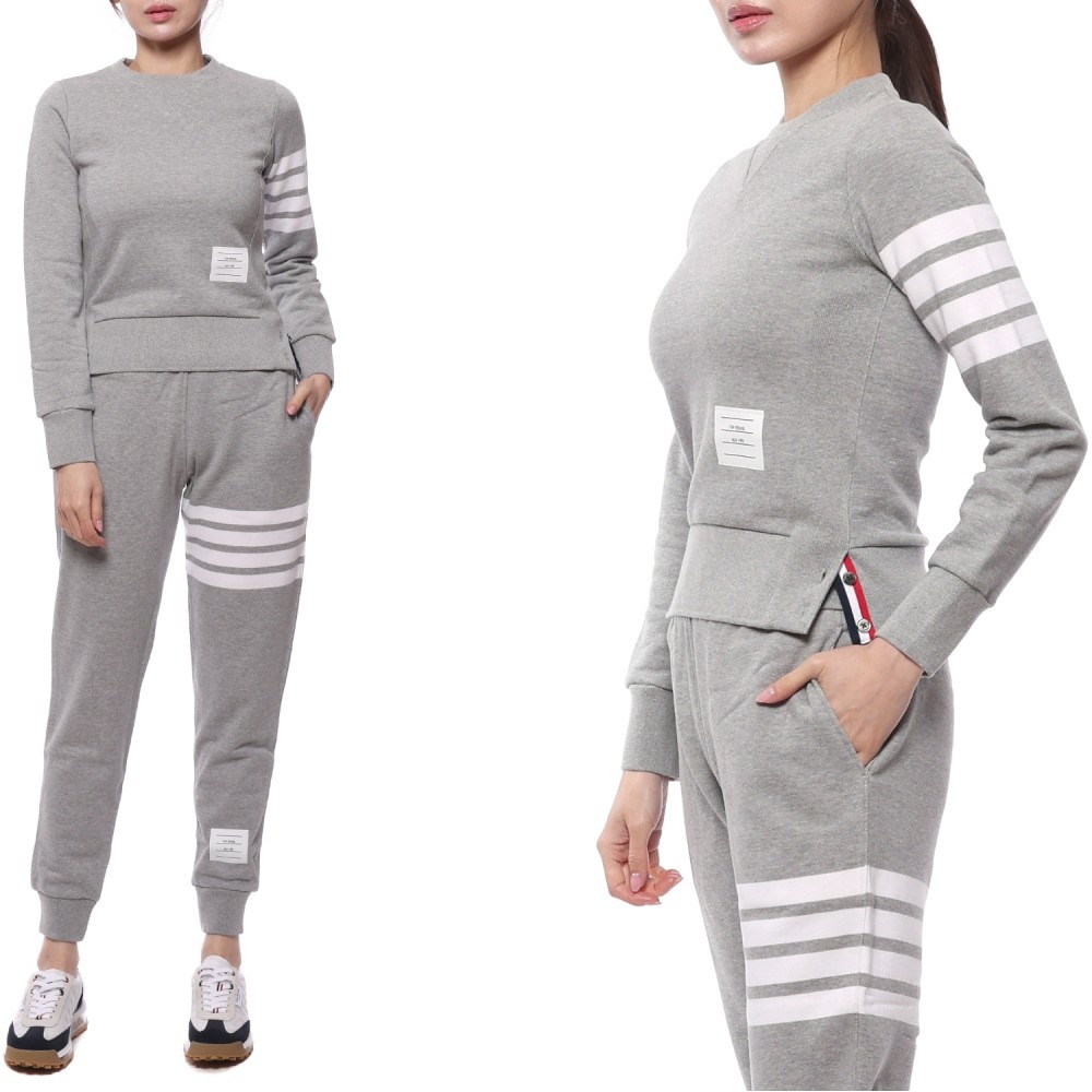 23FW 여성 사선 스트라이프 맨투맨 (FJT002A 00535 055 23F)