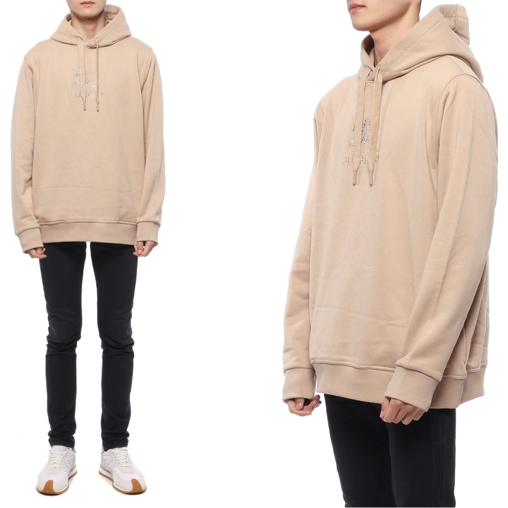 23FW 남성 EKD 자수 후드티셔츠 (8072746 SOFT FAWN 23F)