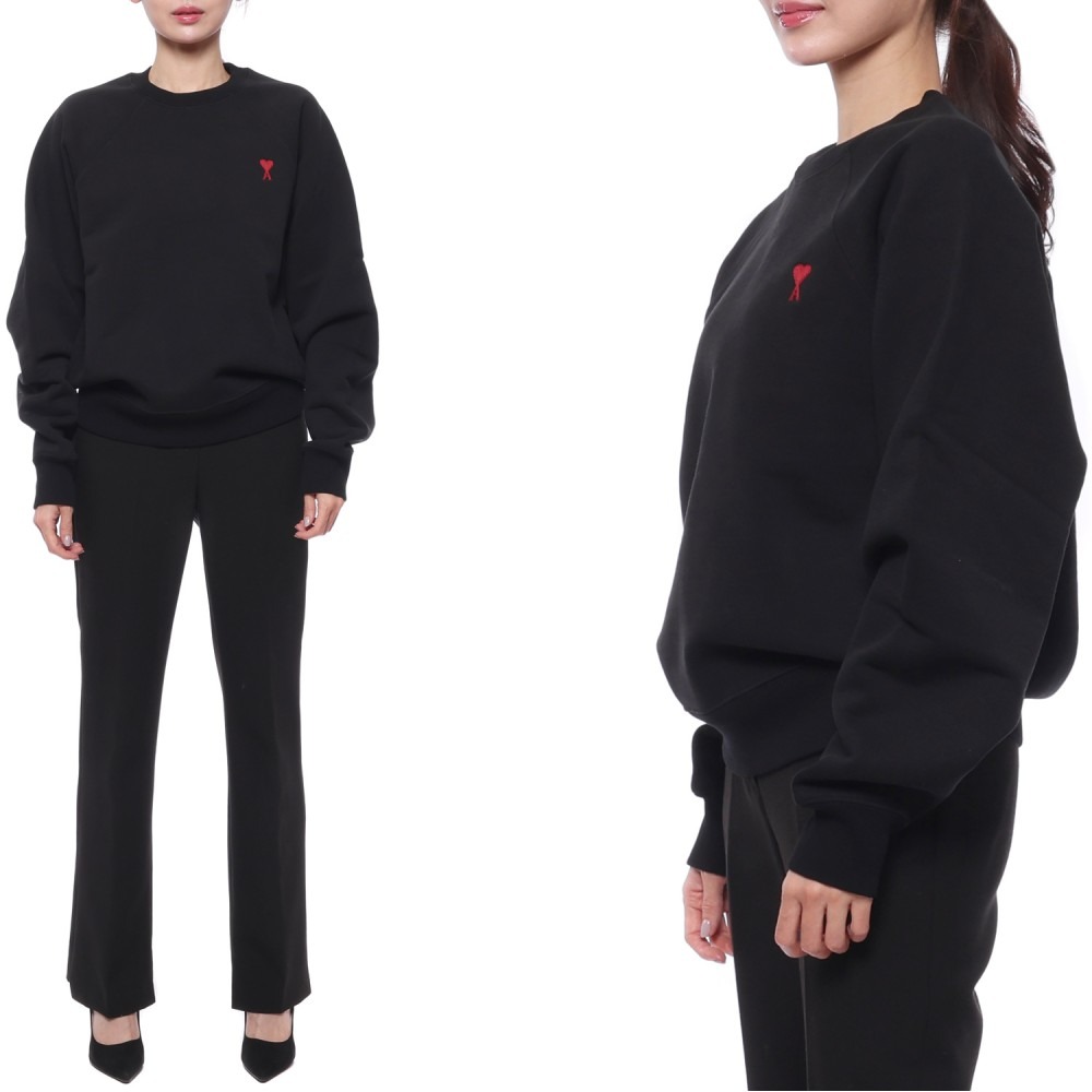 23FW 여성 하트 로고 맨투맨 (BFUSW005 747 001 W 23F)