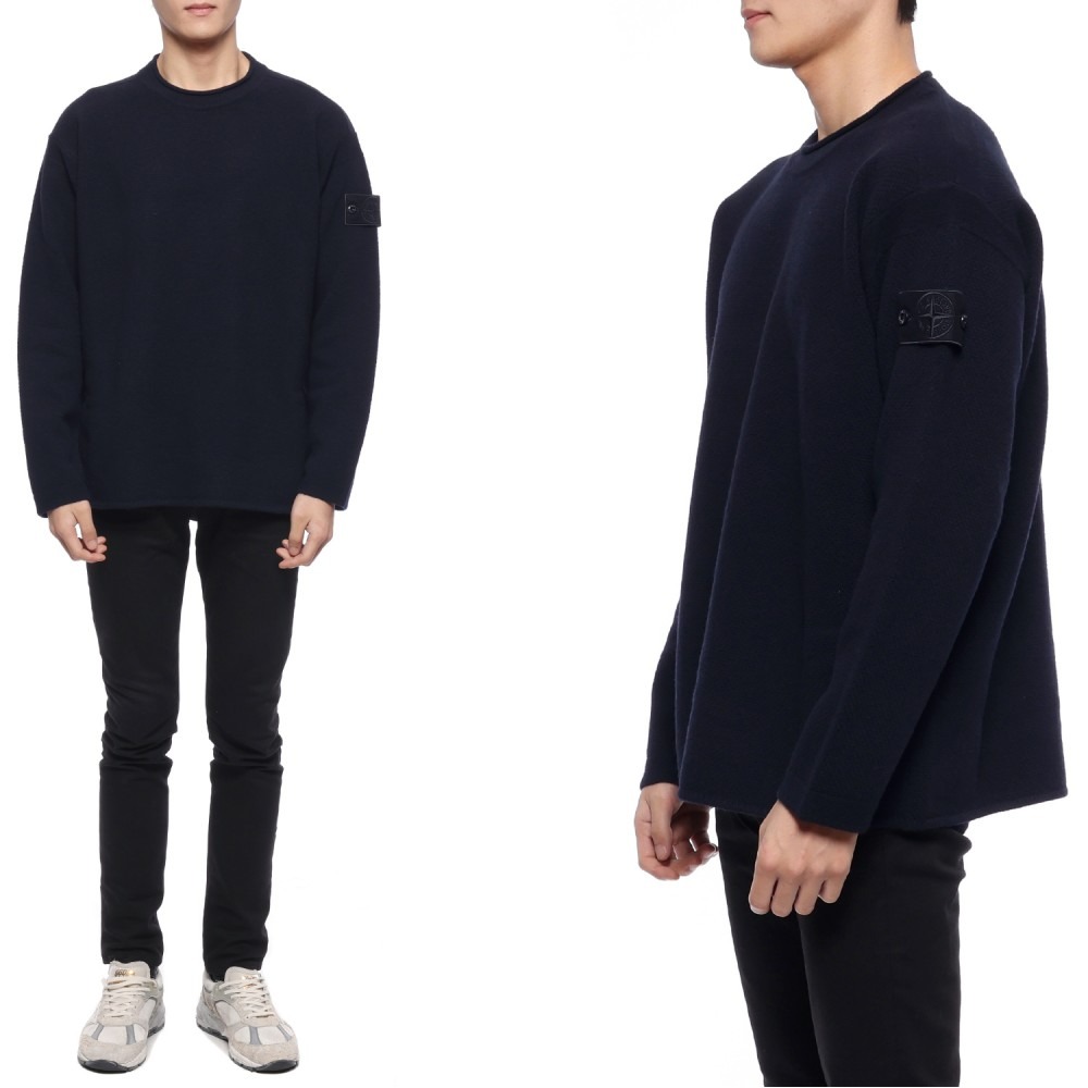 23FW 남성 와펜 패치 울 니트 (7915562FA V0020 23F)