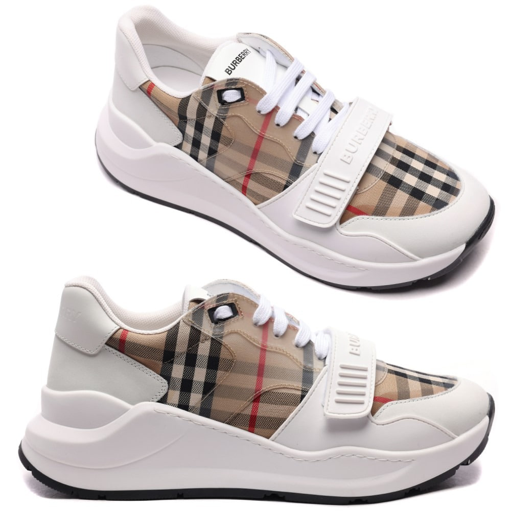 23FW 남성 빈티지 체크 벨크로 스니커즈 (8070838 WHITE CLEAR CHECK 23F)