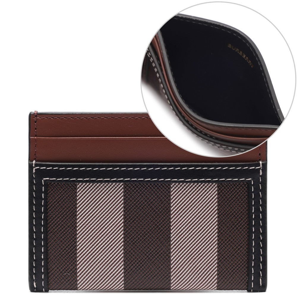 24SS 여성 체크 투톤 카드지갑 (8062301 DARK BIRCH BROWN 24S)