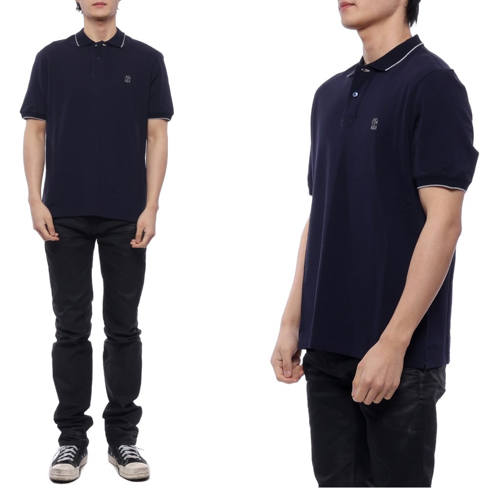 24SS Men's Logo Embroidered Polo Short Sleeve T-Shirt (ME8549779G CK781 24S)