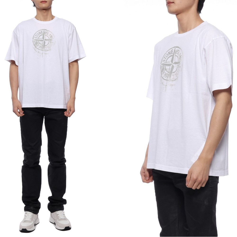 24SS 남성 로고 프린트 반팔티셔츠 (80152RC87 V0001 24S)