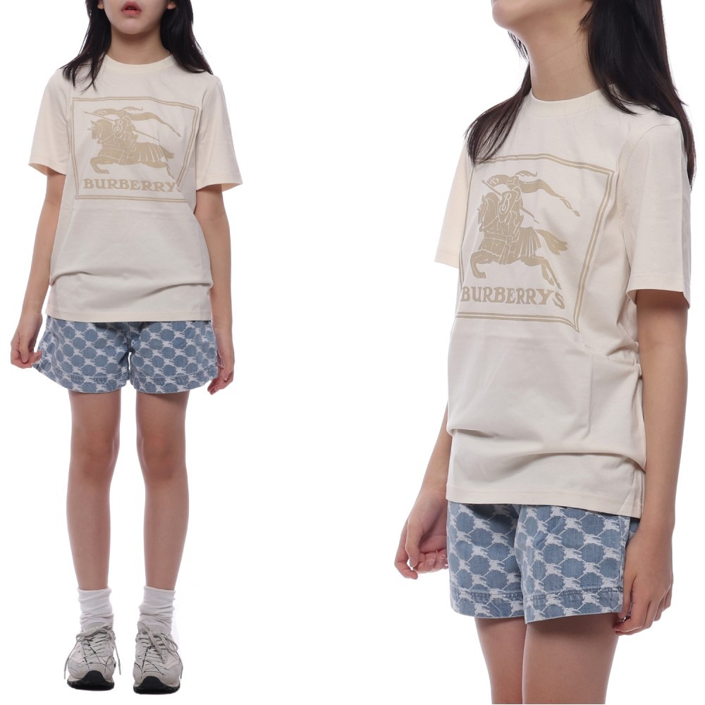 24SS EKD 프린트 반팔티셔츠 (8077991 PALE CREAM 24S)