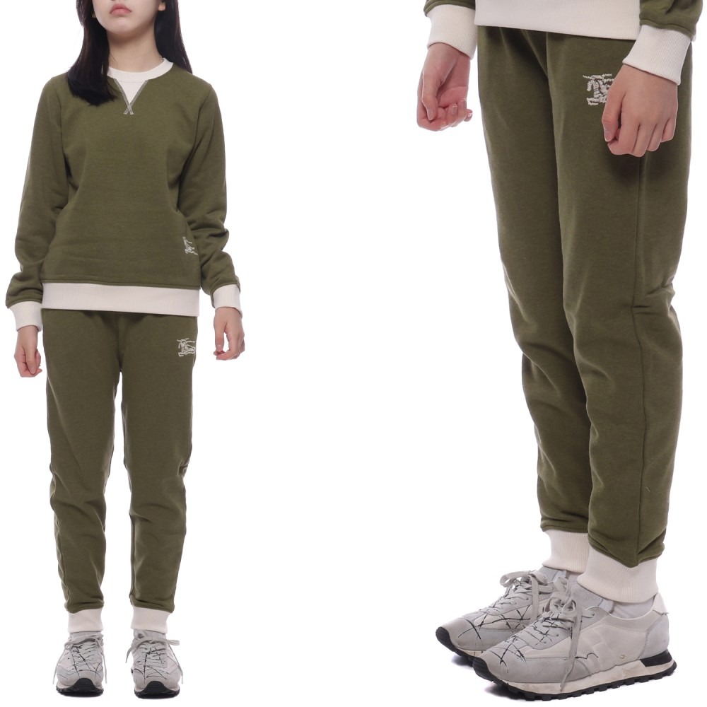 24SS EKD 자수 조거팬츠 (8078307 DARK KHAKI GREEN MELANGE 24S)