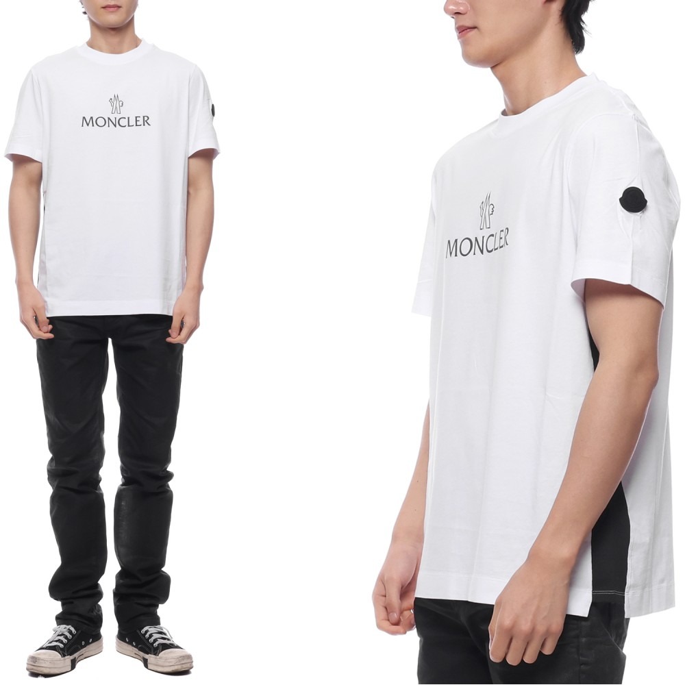 24SS 남성 로고 프린트 반팔티셔츠 (8C00060 829H8 001 24S)