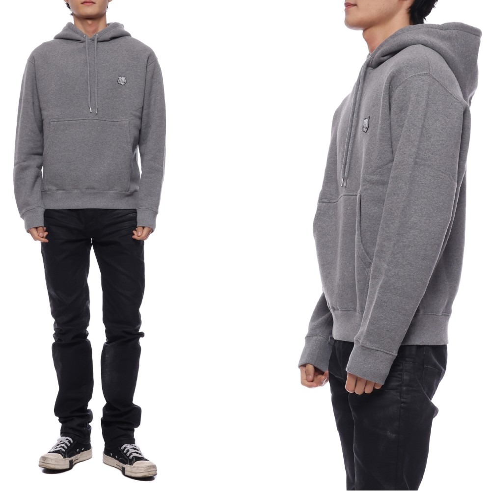 24SS Men's Bold Fox Head Patch Hooded T-Shirt (MM00713KM0307 H131 24S)