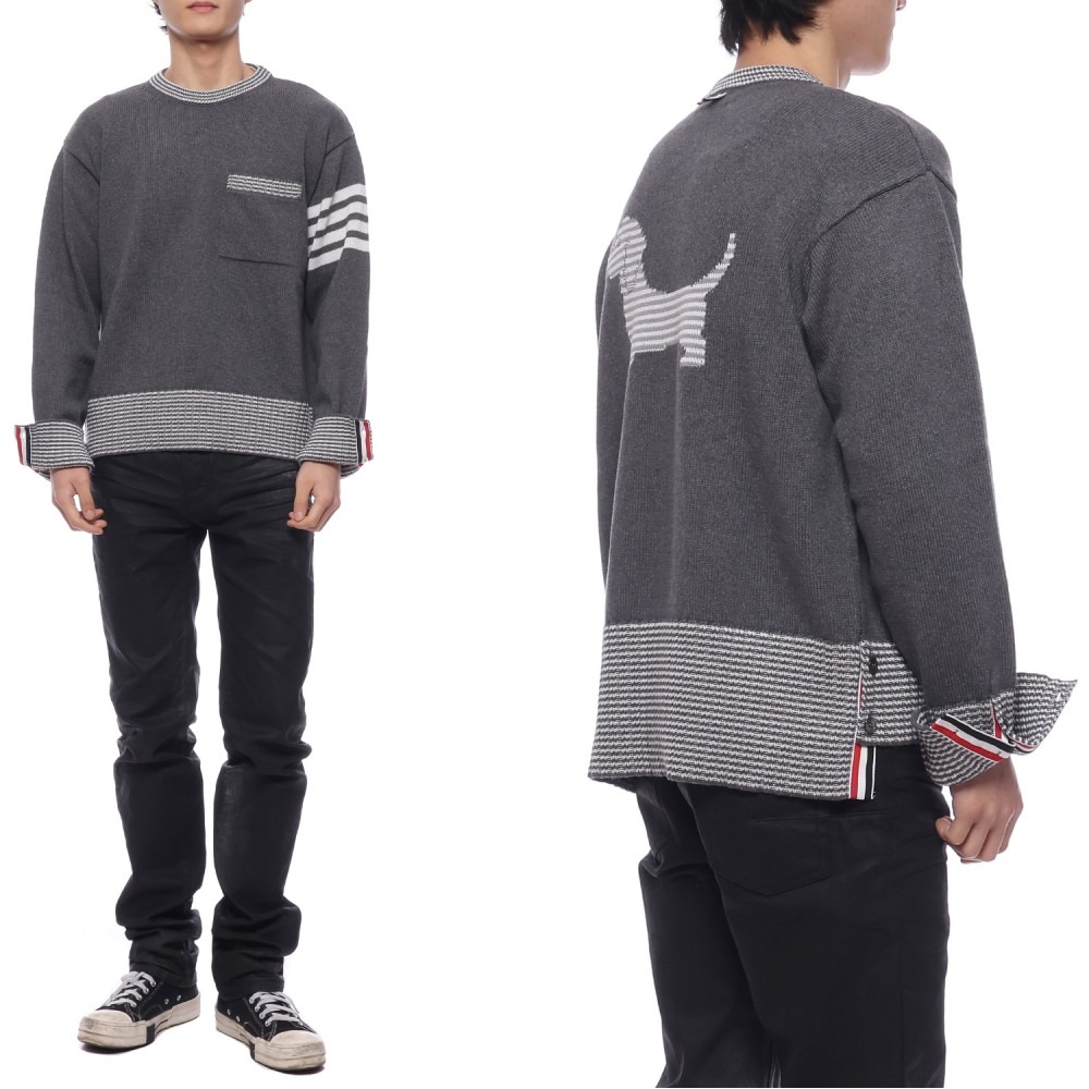 24SS Men's Hector Intarsia Pullover Knit (MKA495A Y3017 035 24S)