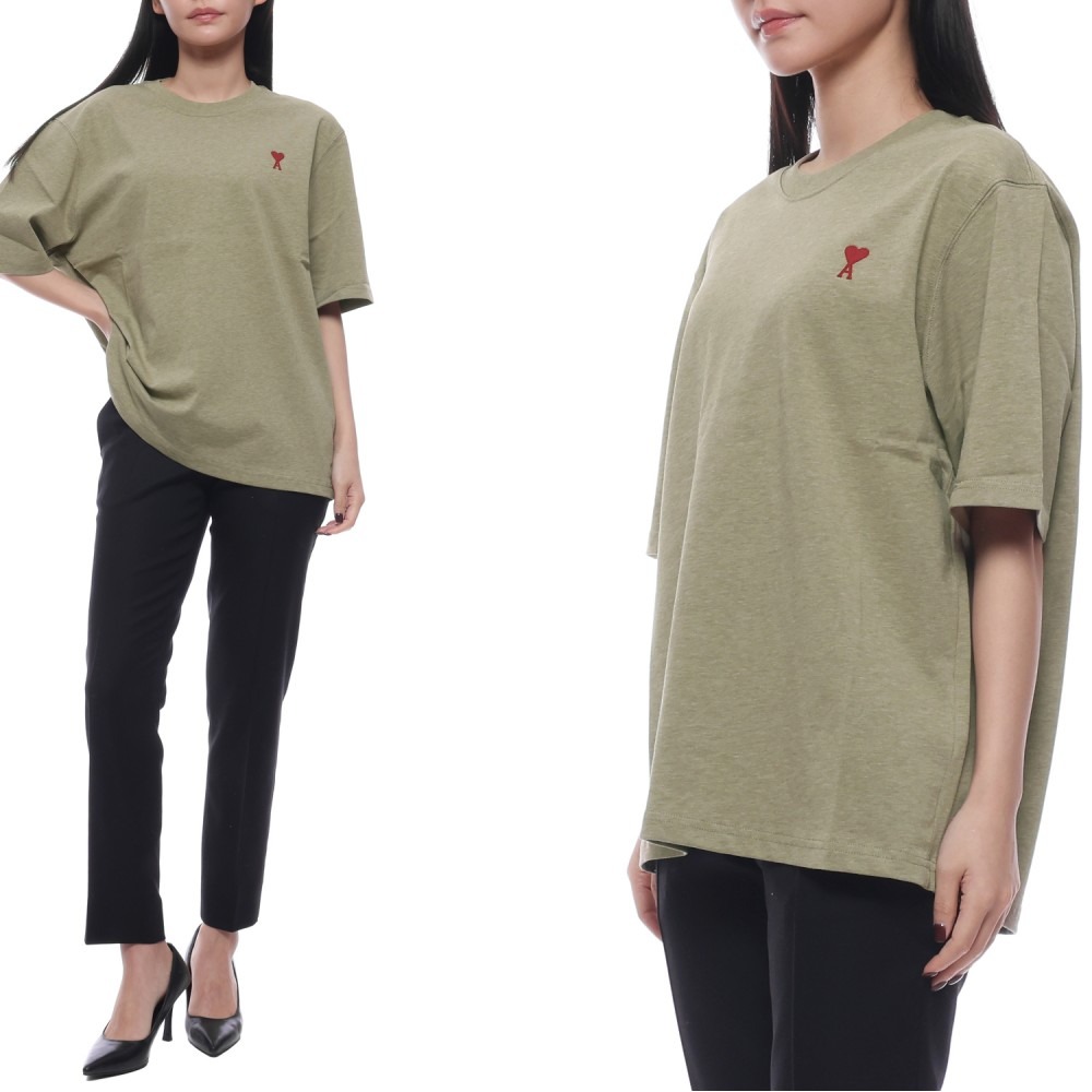 24SS 여성 하트 로고 오버 반팔티셔츠 (UTS005 726 366 W 24S)