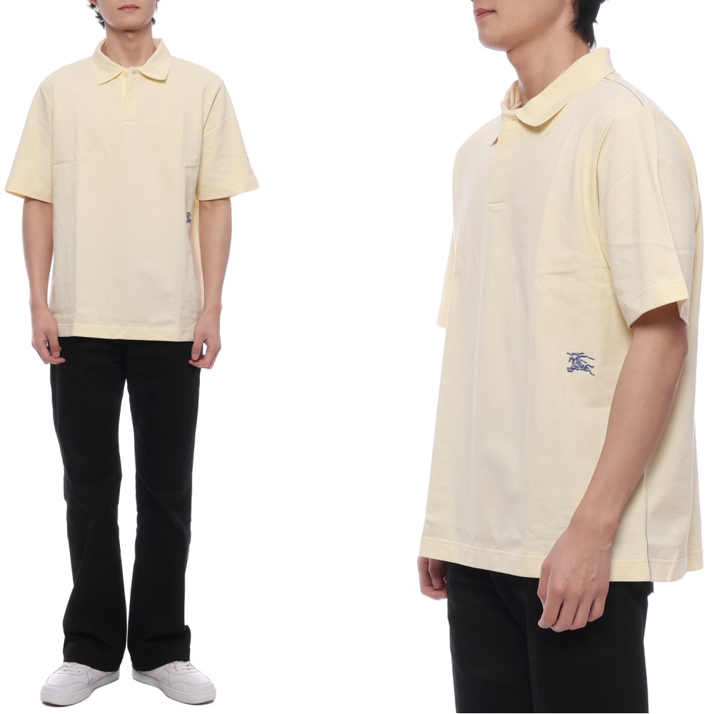 24SS 남성 자수 로고 폴로 반팔티셔츠 (8083602 SHERBET 24S)