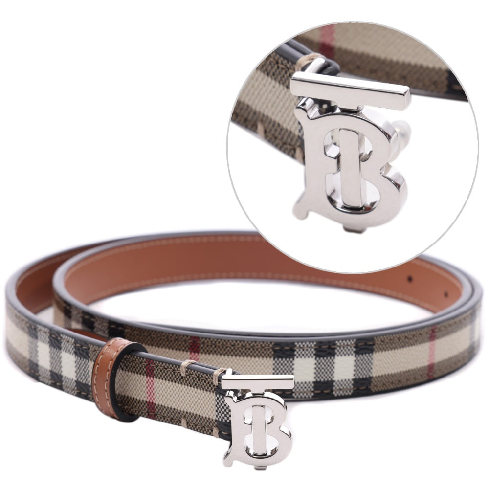 24SS 여성 TB 체크 벨트 (8070408 VINTAGE CHECK PALLADIO 24S)