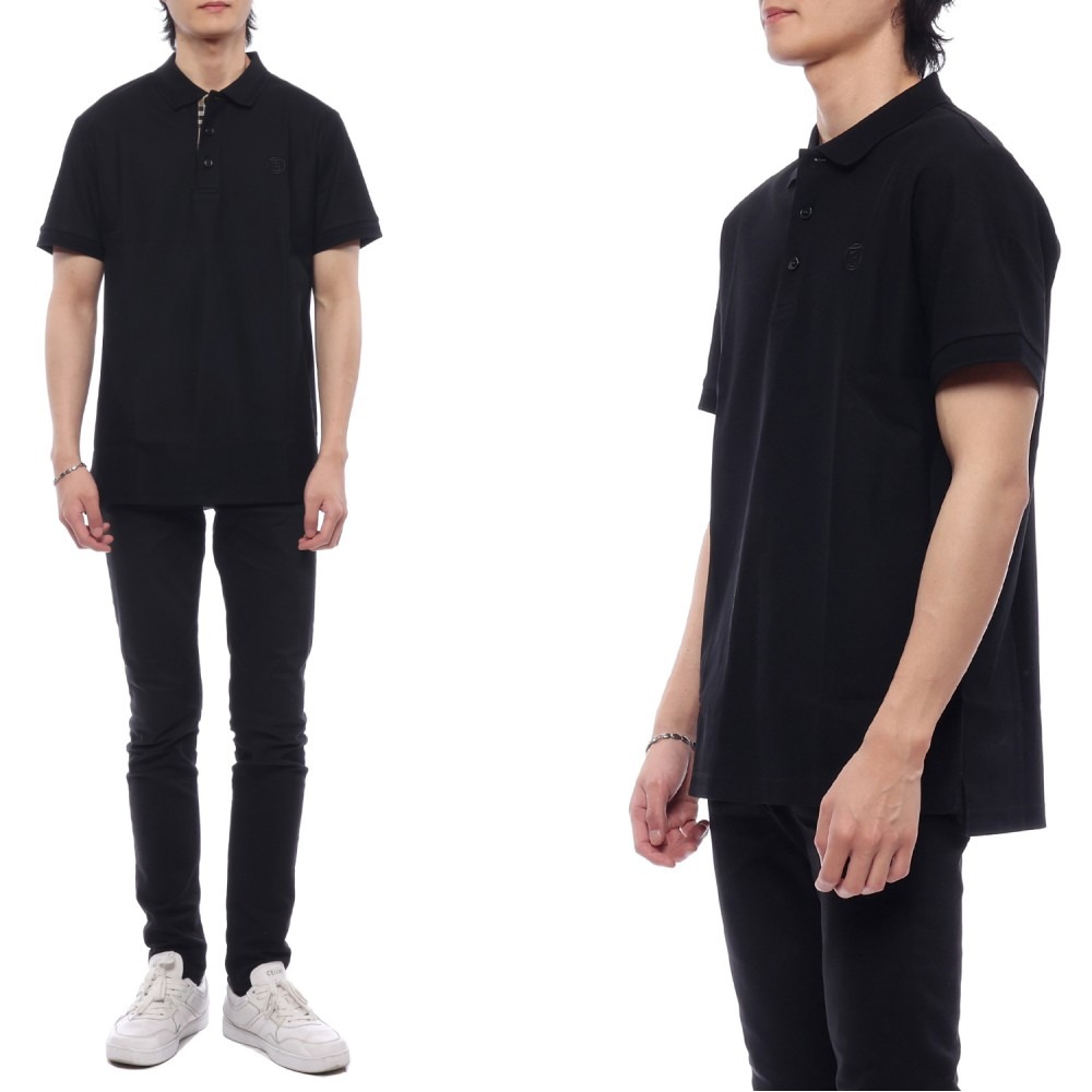 24SS 남성 자수 로고 폴로 반팔티셔츠 (8084010 BLACK 24S)