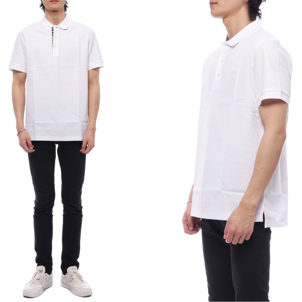 24SS 남성 자수 로고 폴로 반팔티셔츠 (8084012 WHITE 24S)