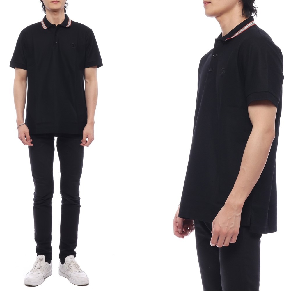 24SS 남성 아이콘 스트라이프 폴로 반팔티셔츠 (8084017 BLACK 24S)