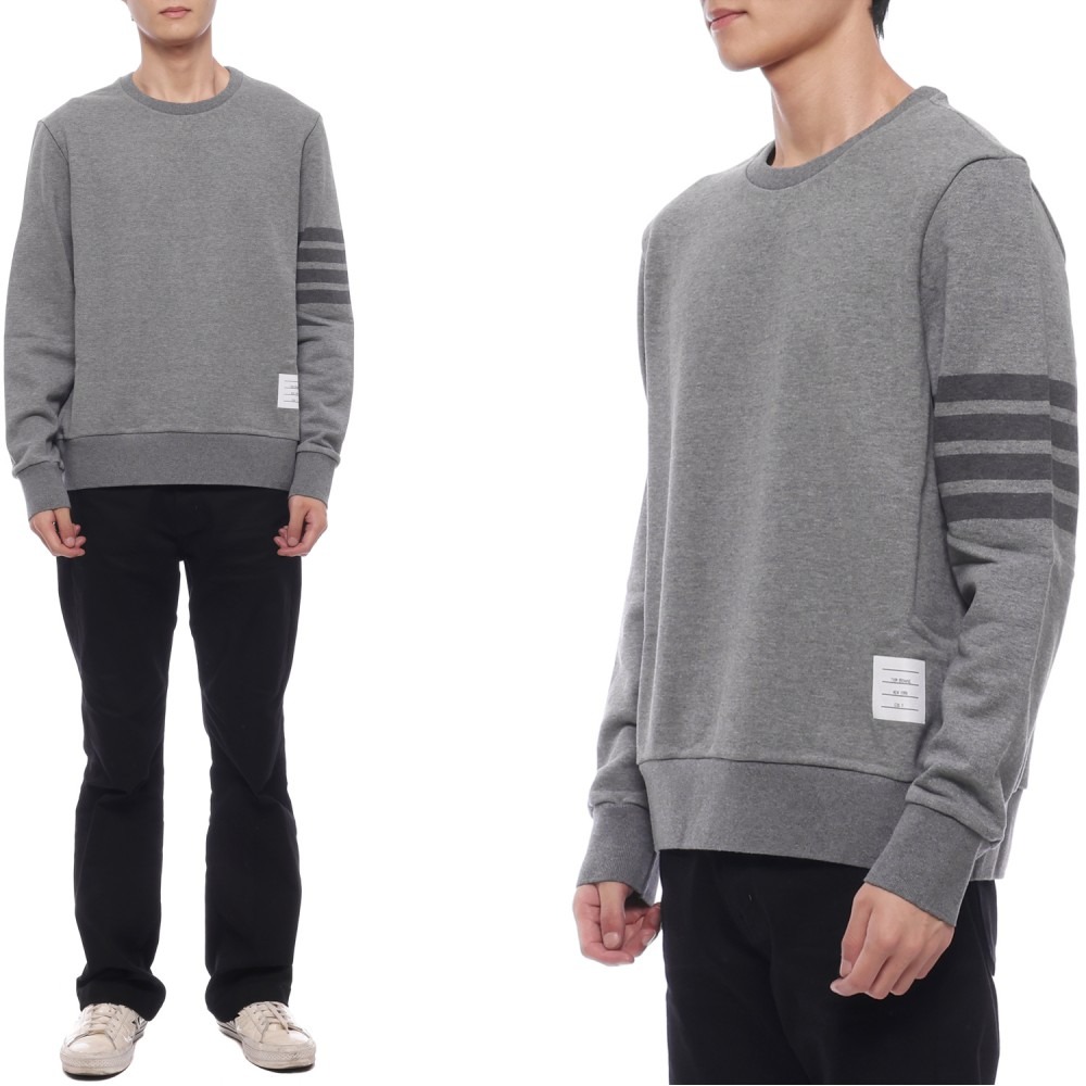 24FW 남성 사선 스트라이프 맨투맨 (MJT248A 06910 035 24F)