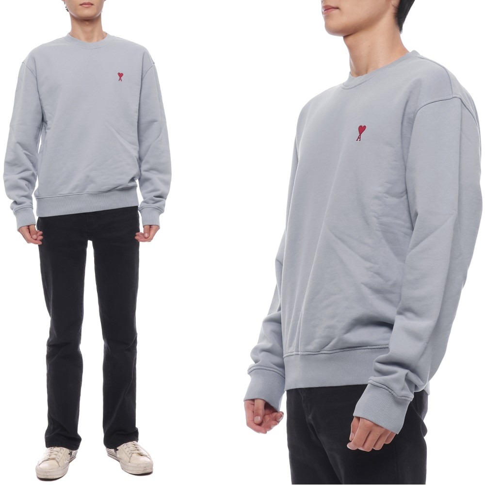 24FW 남성 하트 로고 맨투맨 (USW035 730 4012 M 24F)