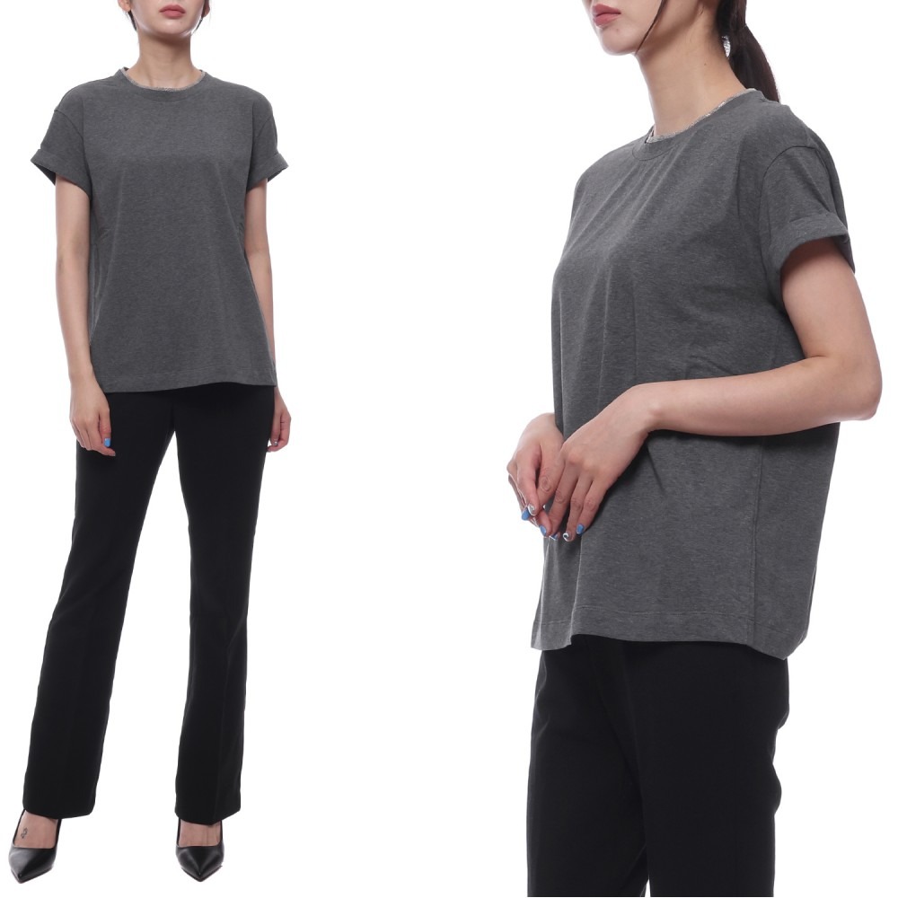 24FW 여성 모닐리 포인트 반팔티셔츠 (MPT18BD200 C080 24F)