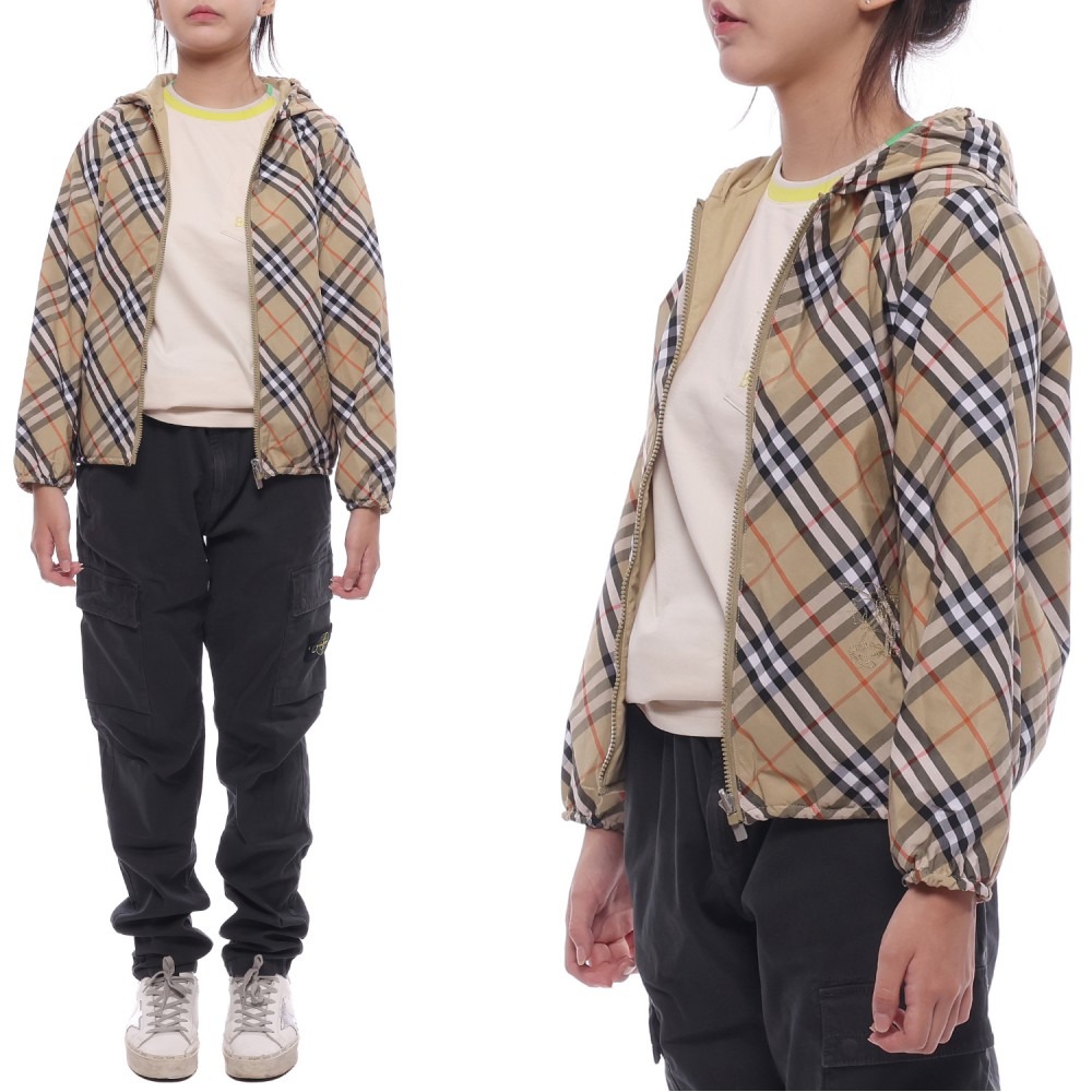 24FW 리버시블 체크 재킷 (8088511 SAND 24F)