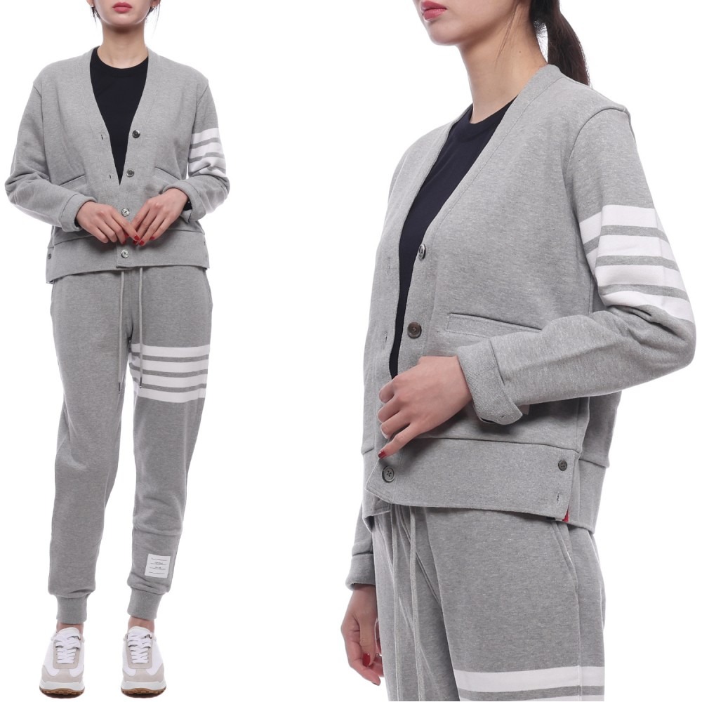 24FW 여성 사선 스트라이프 가디건 (FJT069A 00535 055 24F)