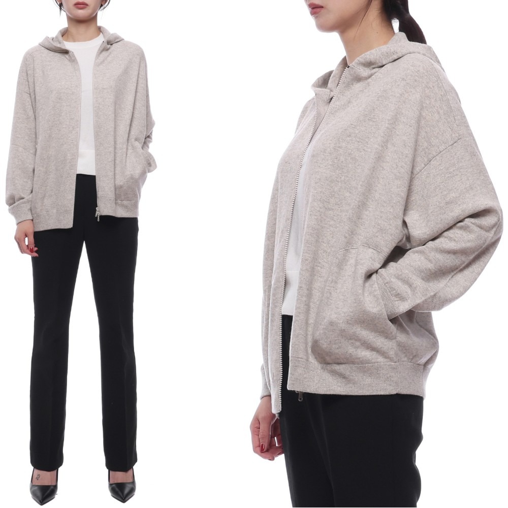 24FW 여성 캐시미어 후드집업 (M12136906 C8920 24F)