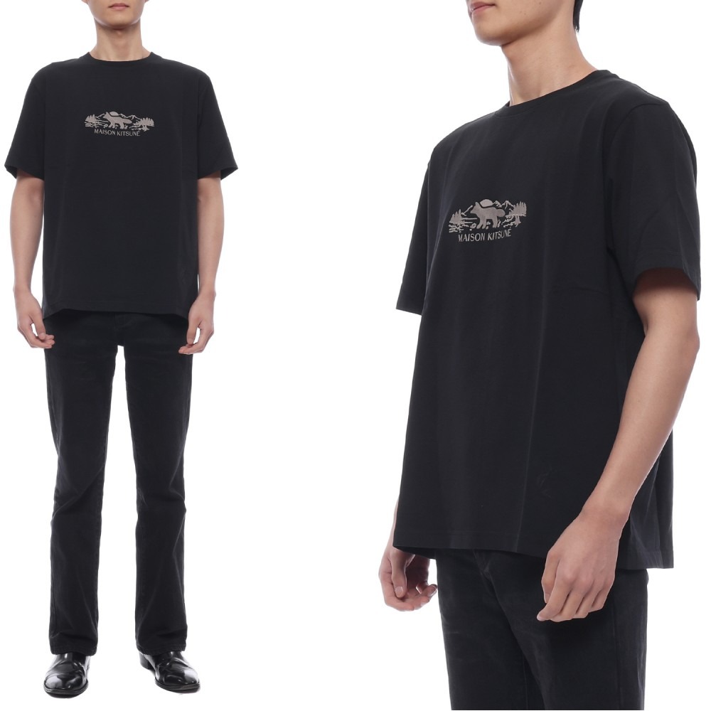 24FW 남성 아웃도어 프로필 폭스 반팔티셔츠 (NM00112KJ0118 P199 24F)