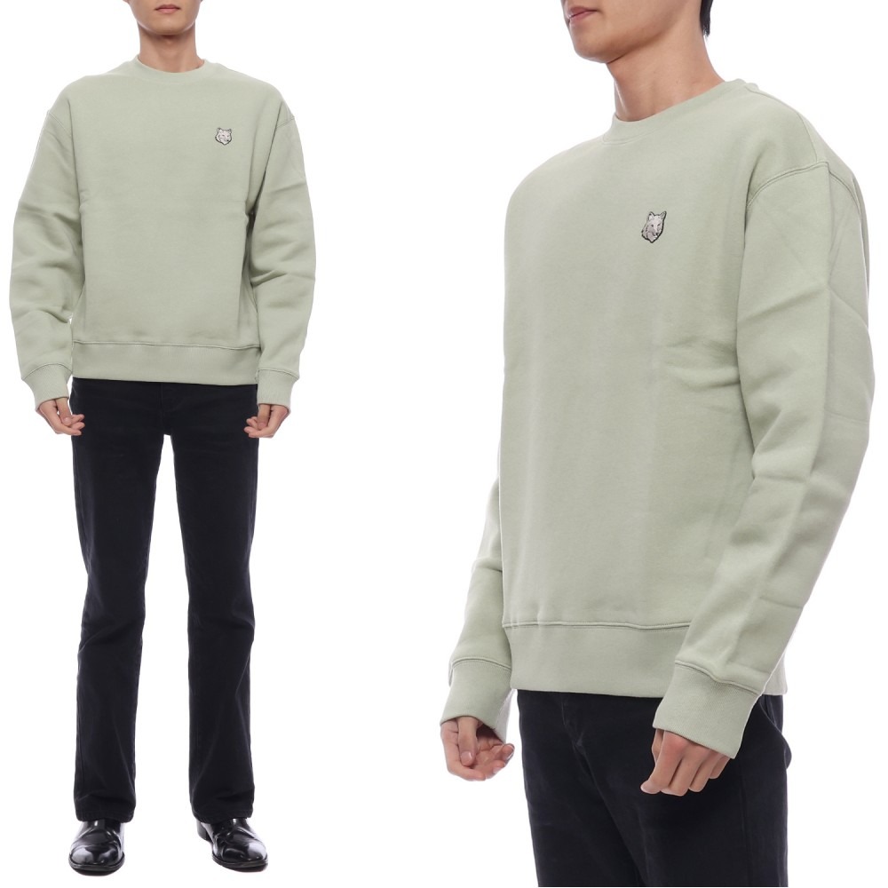 24FW 남성 토널 폭스헤드 패치 맨투맨 (MM00316KM0307 P129 24F)