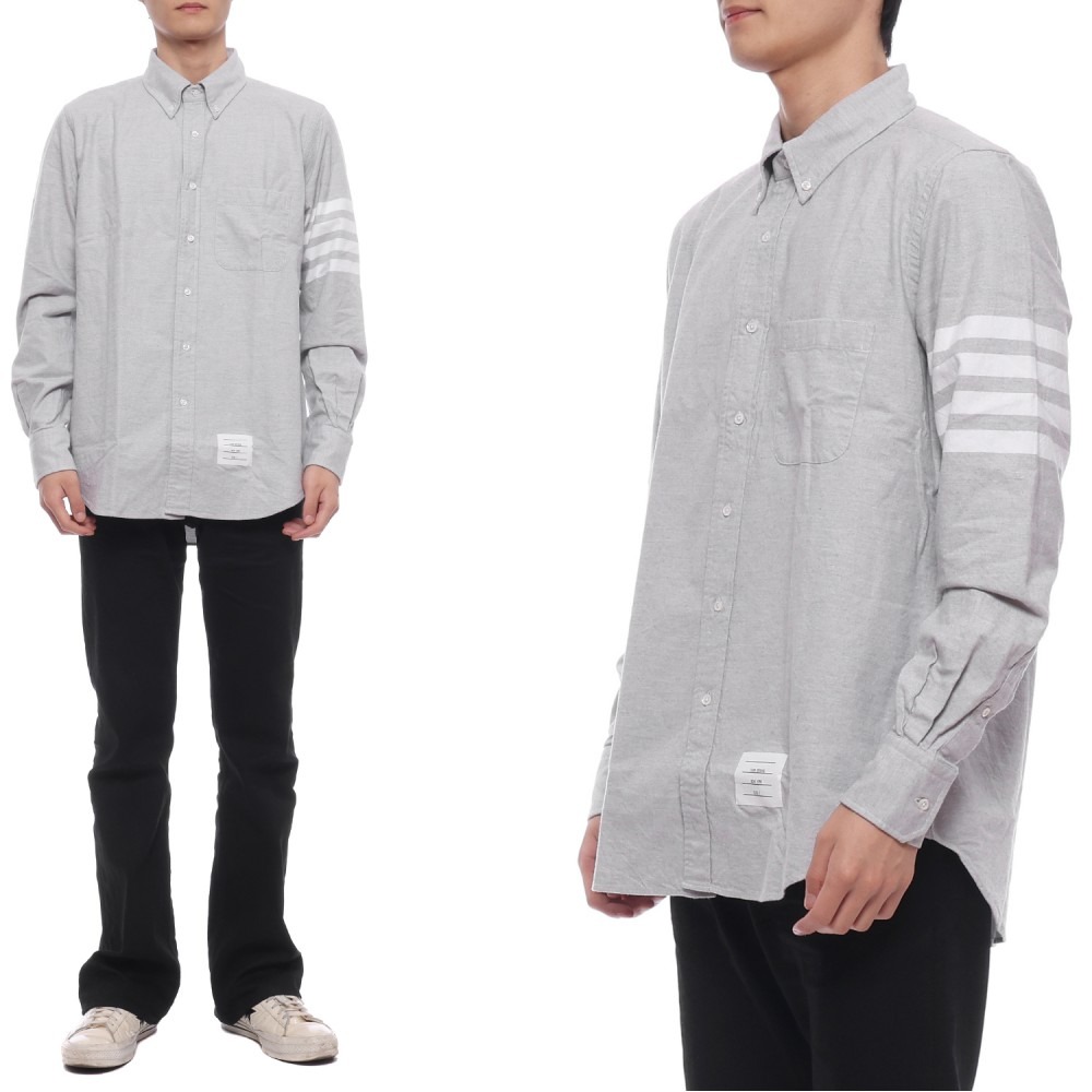 24FW 남성 플란넬 사선 스트라이프 셔츠 (MWL272A 05245 035 24F)