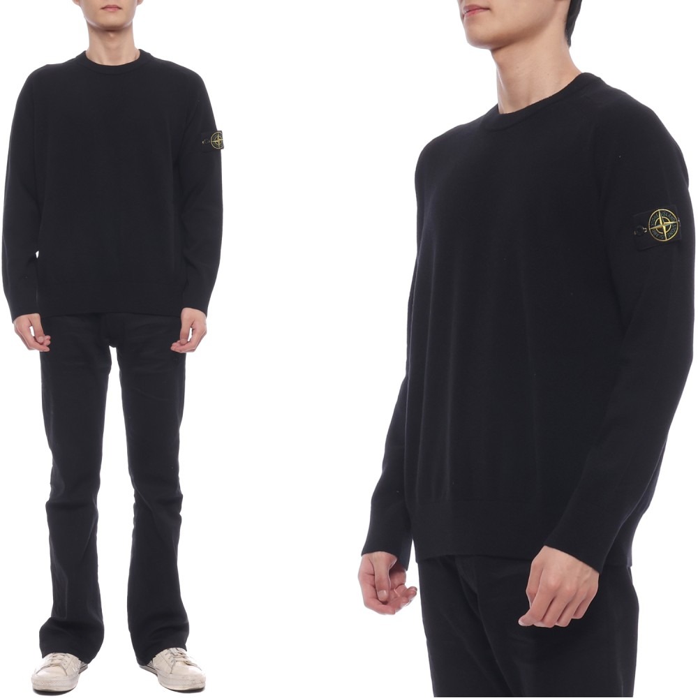 24FW 남성 와펜 패치 울 니트 (8115545B4 V0029 24F)