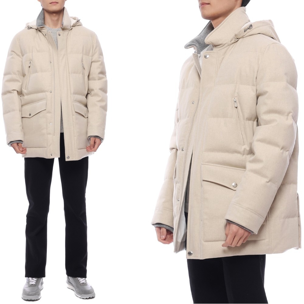 24FW 남성 울 플란넬 다운 패딩 (MM4631823 CID85 24F)