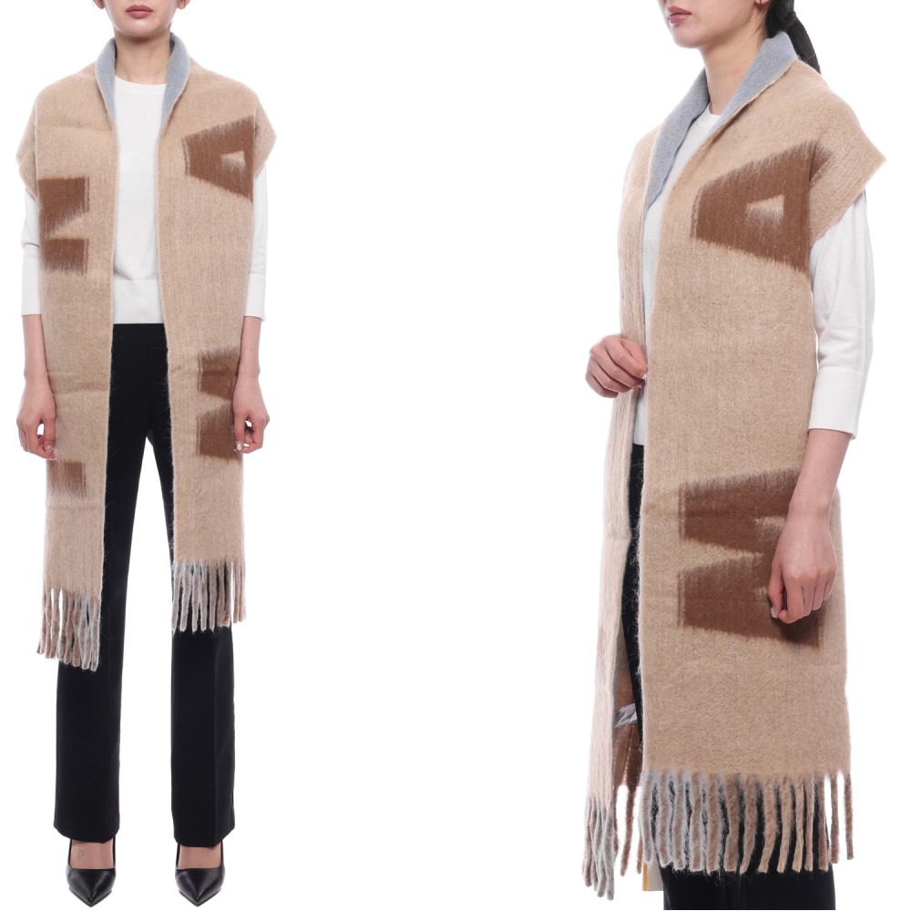 24FW 여성 맥시 로고 울 모헤어 머플러 (SCMC0103A0 UAW017 JQW60 24F)
