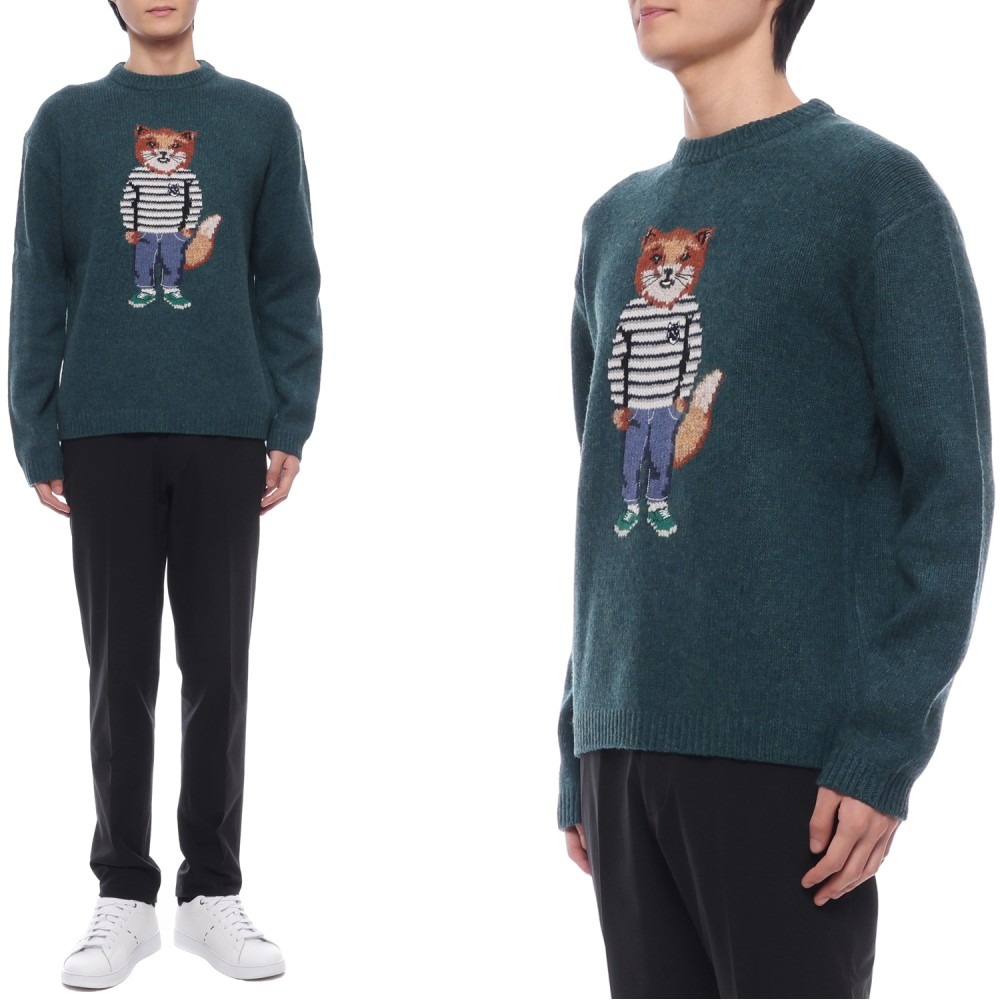 24FW 남성 드레스드 폭스 울 니트 (NM00809KH0002 P379 24F)