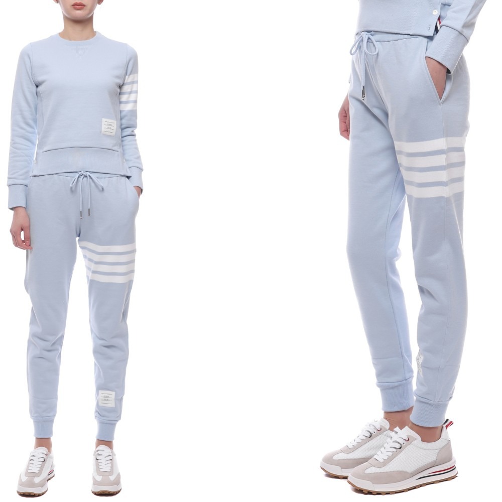 24FW 여성 사선 스트라이프 조거 팬츠 (FJQ001A 00535 480 24F)
