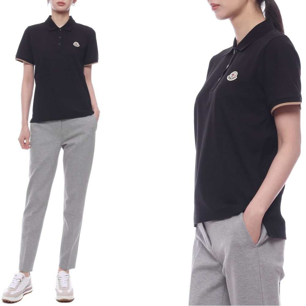 25SS 여성 로고 패치 폴로 반팔티셔츠 (8A00001 84720 999 25S)