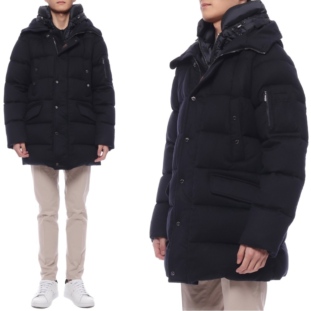 24FW 남성 GRIMA IL 캐시미어 롱패딩 (GRIMA IL BLU SCURO 24F)