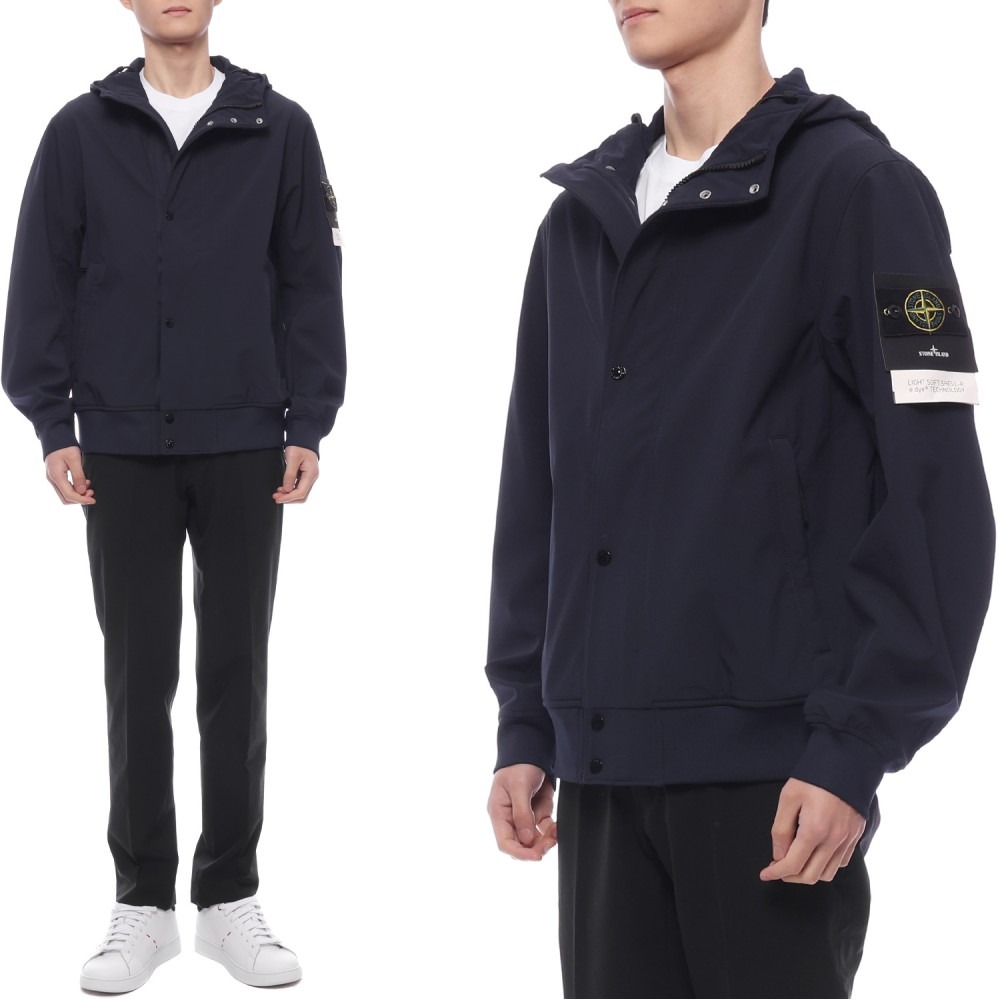25SS 남성 와펜 패치 후드 재킷 (K1S154100090 S0A22 V0020 25S)