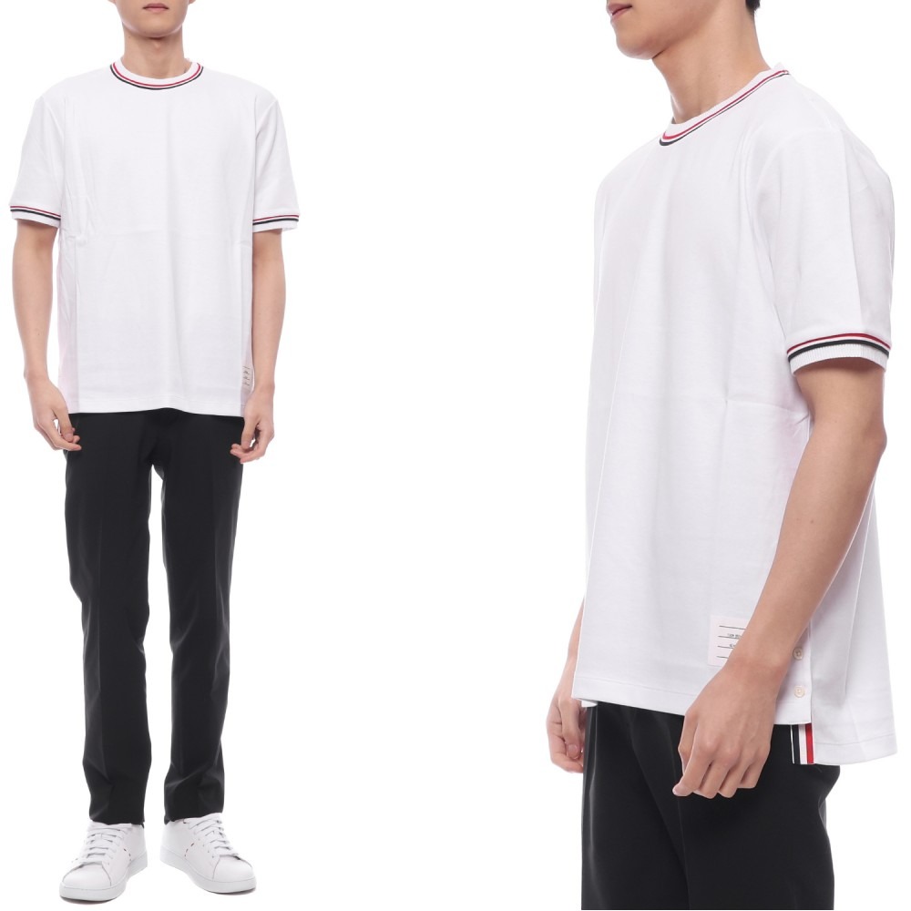 25SS 남성 RWB 스트라이프 반팔티셔츠 (MJS231A J0055 100 25S)