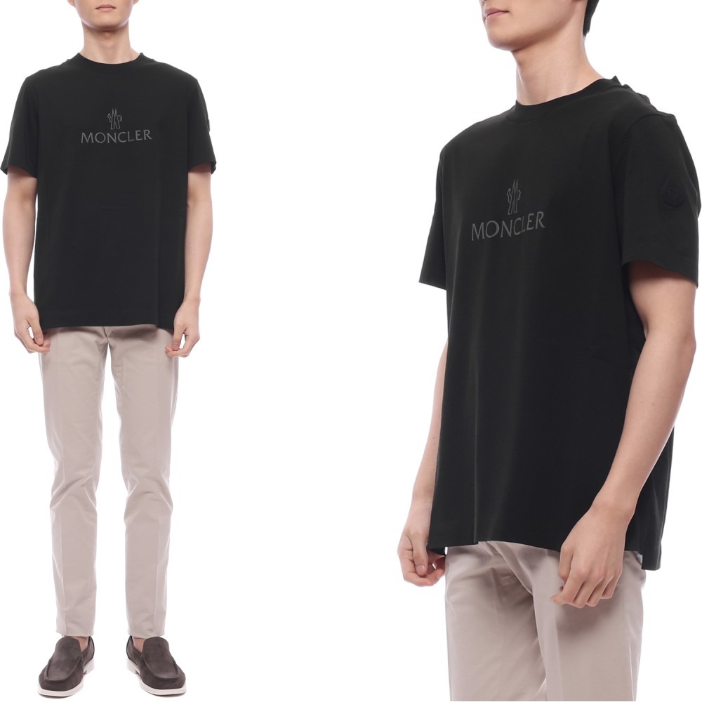 25SS 남성 로고 프린트 반팔티셔츠 (8C00024 829H8 999 25S)