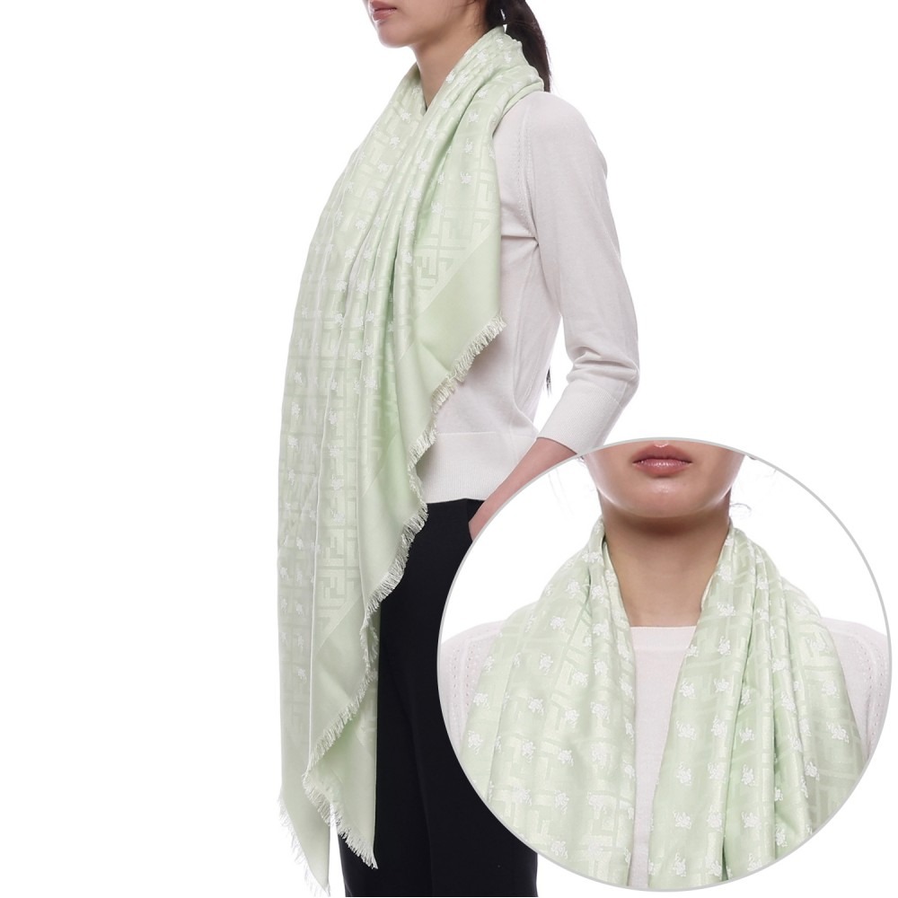 25SS 여성 FF 스퀘어 숄 (FXT069 AUMB F0BE7 25S)