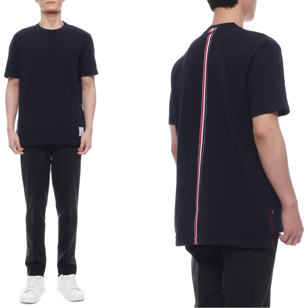25SS 남성 센터백 RWB 스트라이프 반팔티셔츠 (MJS056A 00050 415 25S)